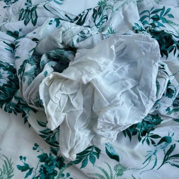 Anthropologie Ett:Twa Womens Christina Wide Leg Pants Size 2 Green White Casual - Picture 10 of 11